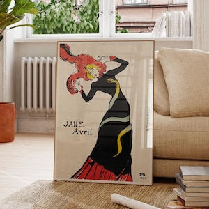 Vintage french poster, Abstract illustration, Retro Wall Art, Moulin-rouge Print, 1800s Print,  Home Decor, Gift ideas, Vintage decor