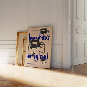 Wassily Chair Bauhaus Poster, Vintage Graphic Design Print - Etsy