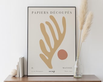 Henri Matisse Cut-Outs Plakat, Vintage Papiers Découpés Wandkunst