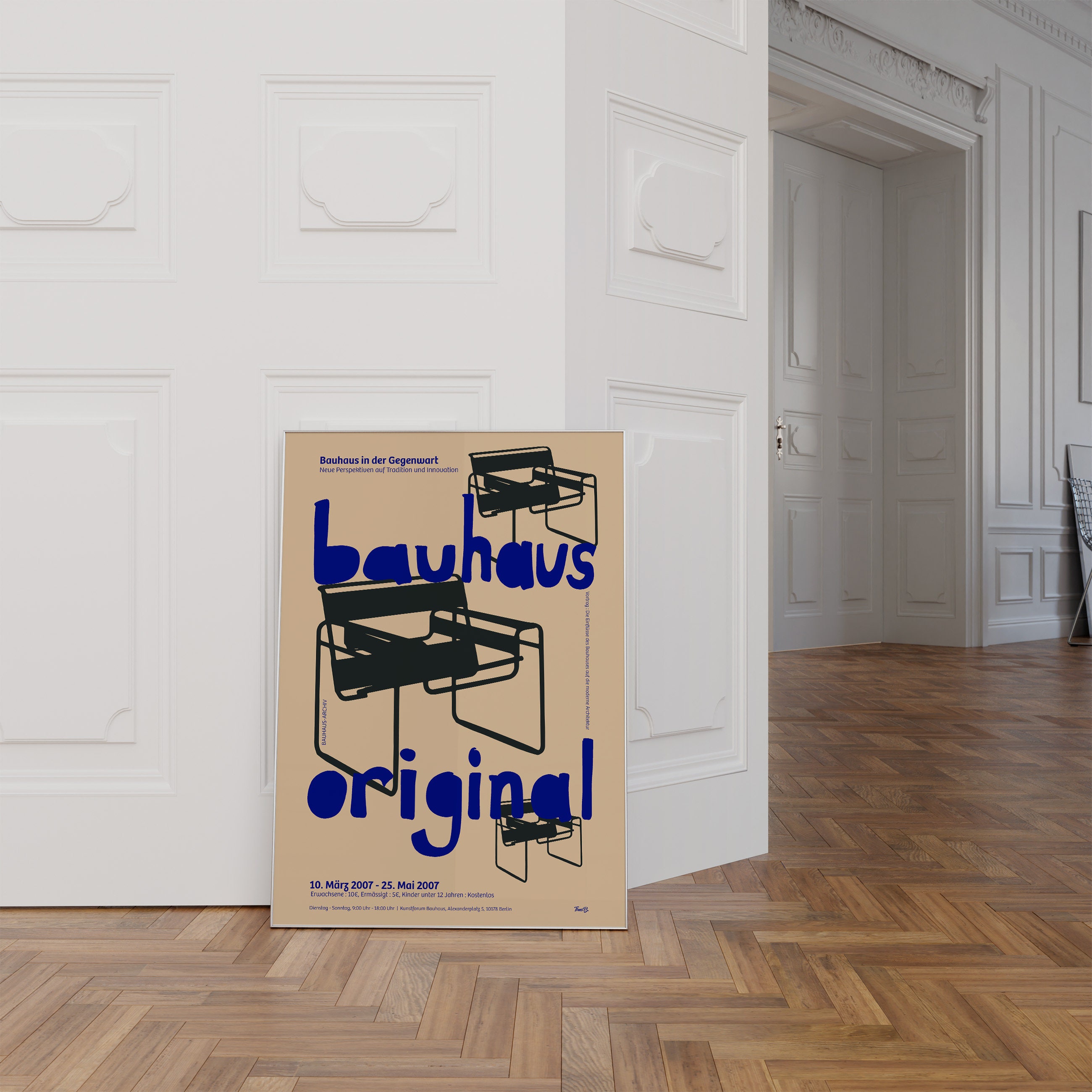 Wassily Chair Bauhaus Poster, Vintage Graphic Design Print - Etsy