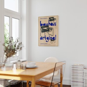 Wassily Chair Bauhaus Poster, Vintage Graphic Design Print - Etsy