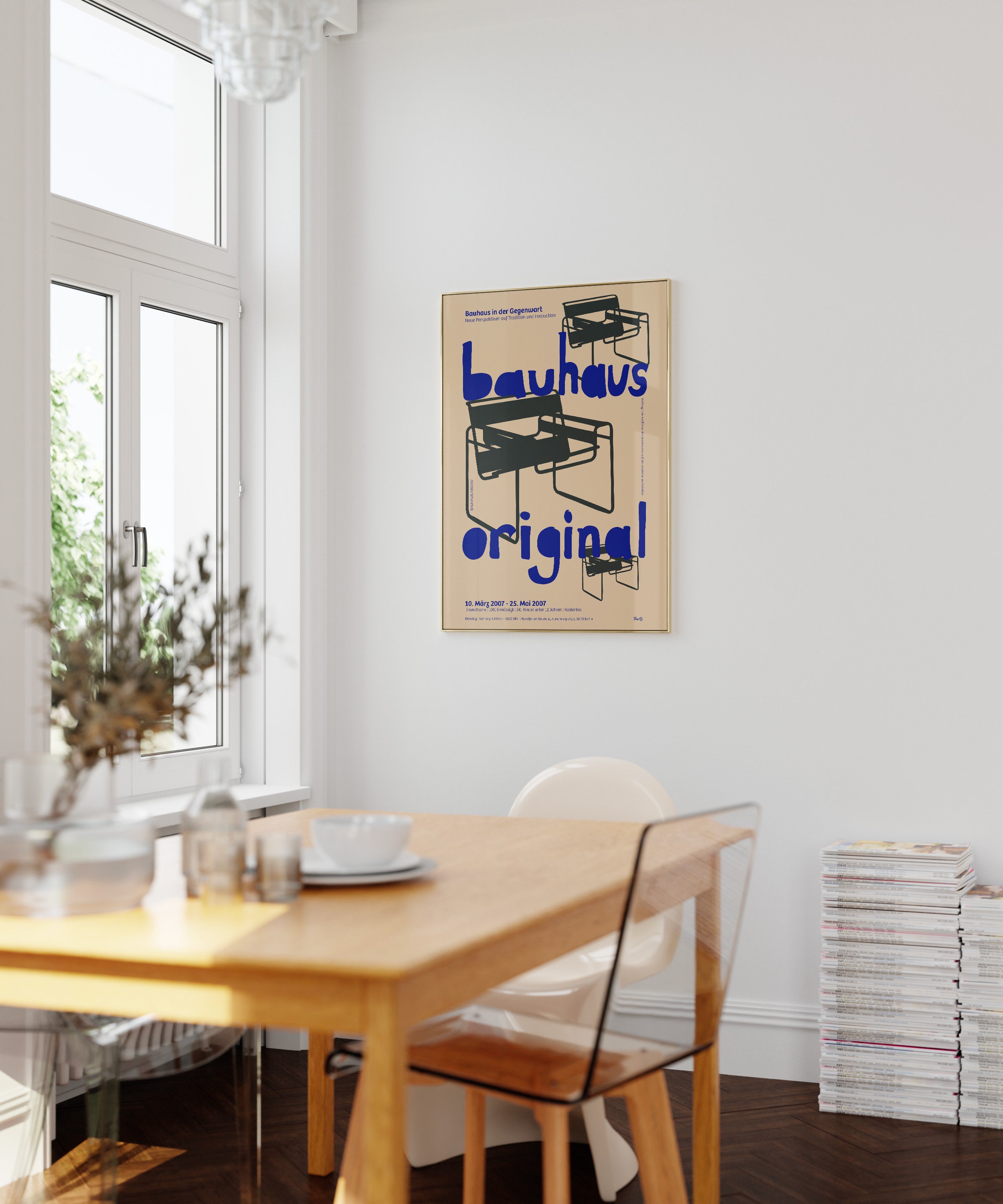 Wassily Chair Bauhaus Poster, Vintage Graphic Design Print - Etsy