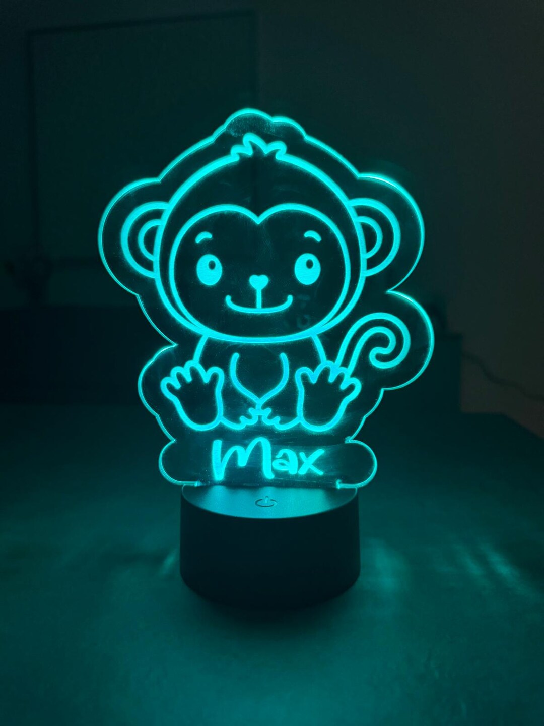Led Monkey Monkey Figure LED Lamp (children's Room) - Etsy