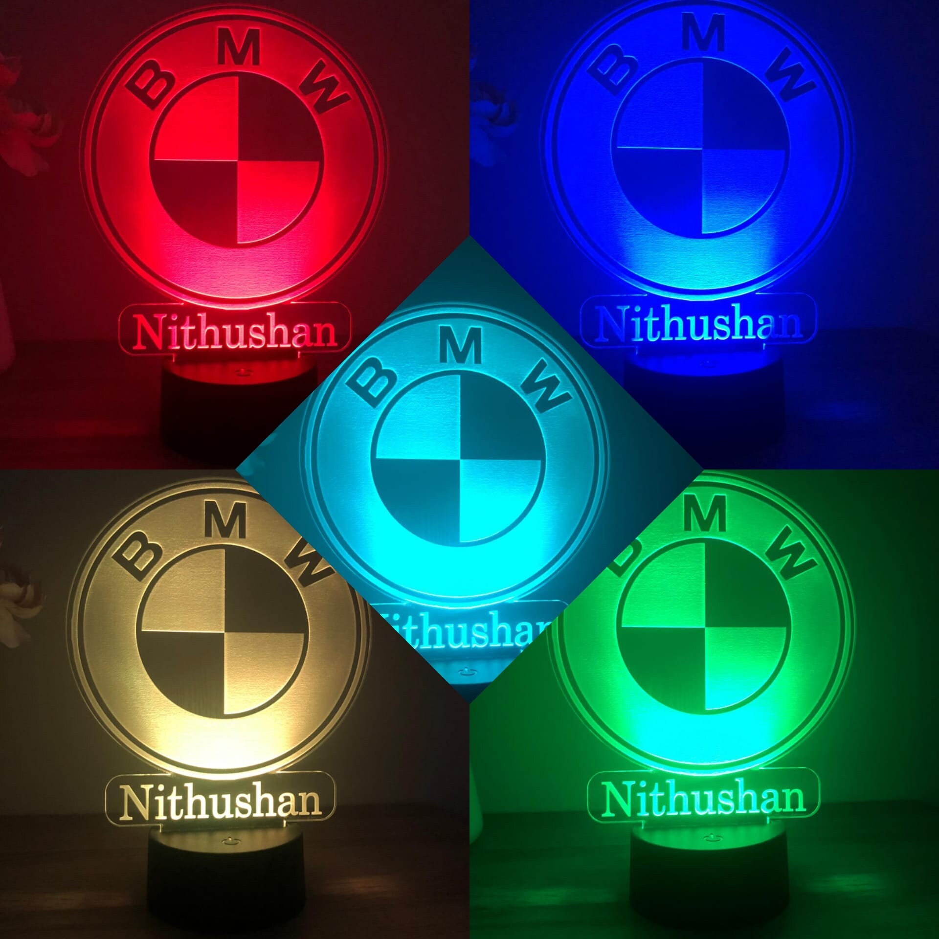 LED LAMP With BMW Logo 