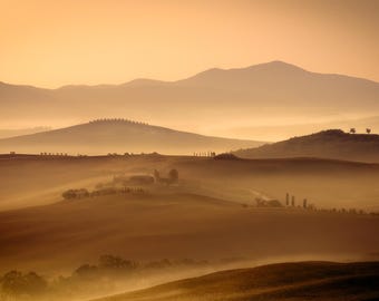 Fine Art Photograph Greeting Card - Tuscan Dawn, Tuscany