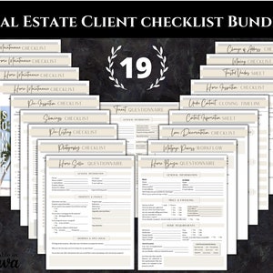 Real Estate BUYER | SELLER | RENTER Checklist Bundle | Canva Template