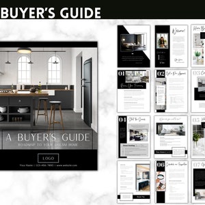 Guida per gli ACQUIRENTI immobiliari / Modello Canva personalizzabile