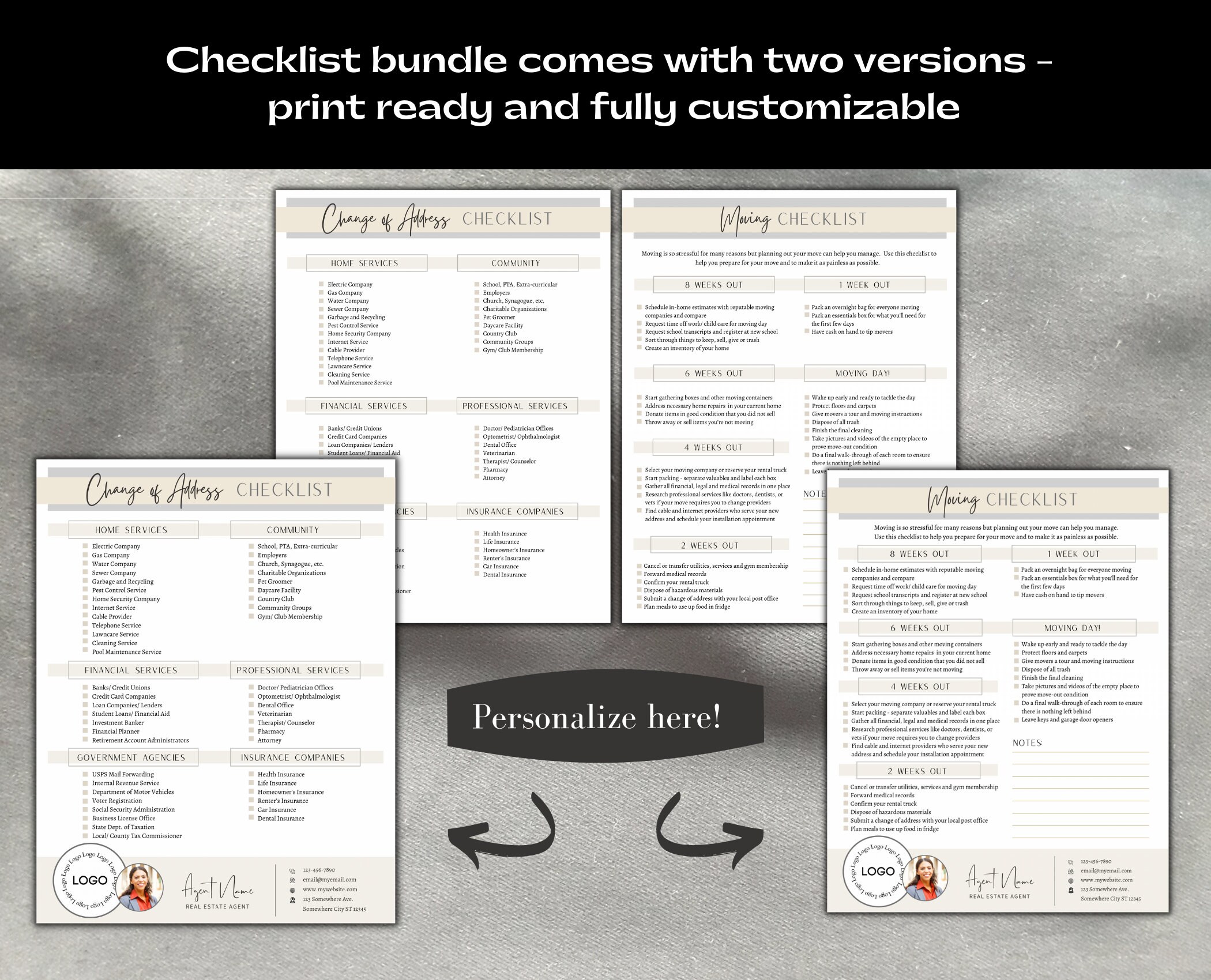 Real Estate BUYER | SELLER | RENTER Checklist Bundle | Canva Template ...