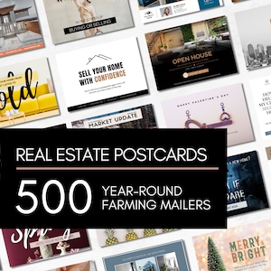 Grund und Boden Bauernhof Postkarten | Mailer Marketing | Auflistung Updates | Wohnungsmarkt Update | Goldschmiede | Canva Vorlage | Makler-Vermarktung