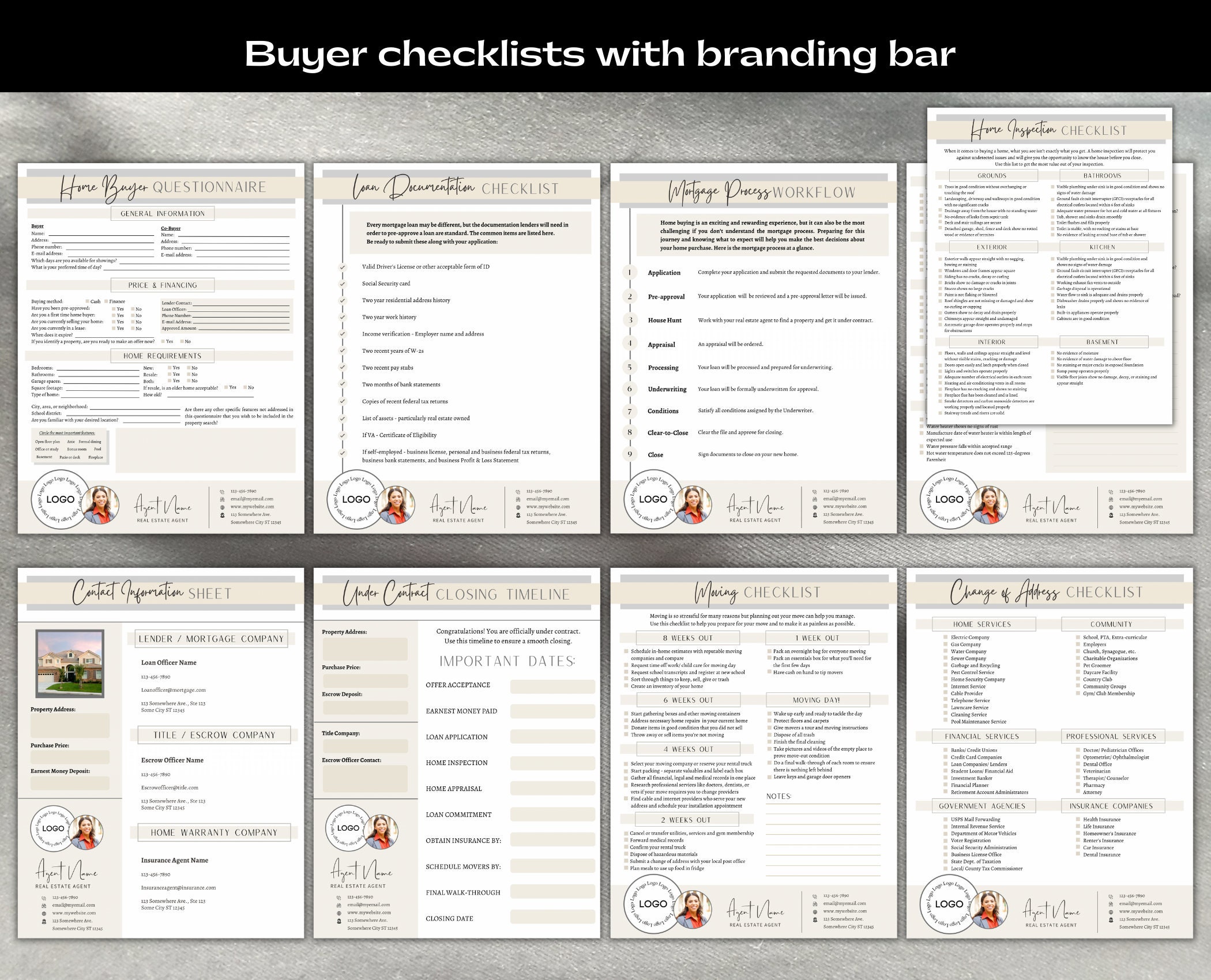 Real Estate BUYER | SELLER | RENTER Checklist Bundle | Canva Template ...