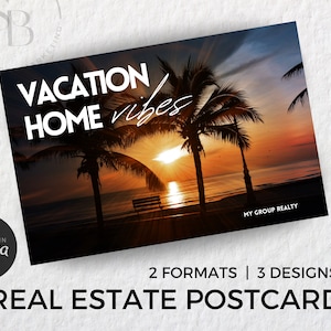 REAL ESTATE POSTCARD | Farming Postcard | Real Estate Marketing | Canva Template | Agent Resource | Vacation Home Prospecting
