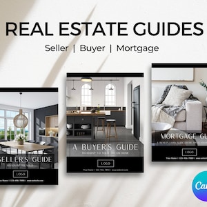 Modern Seller’s Guide, Buyer’s Guide and Mortgage Guide |  Canva Template