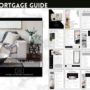 Mortgage Guide | Real Estate Buyers Guide | Canva Template