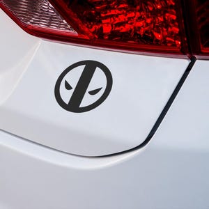 Deadpool Vinyl decal for laptop, car, window, mirror, bumper, mug, water bottle, or more!