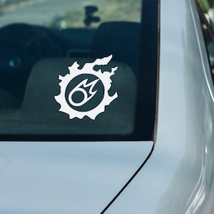 FFXIV Black Mage Meteor Job Icon Vinyl decal for laptop, car, window, mirror, bumper, mug, water bottle, or more!  FF14 Final Fantasy 14