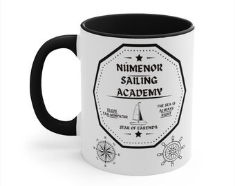 Numenor Sailing Academy Accent Coffee Mug, 11oz