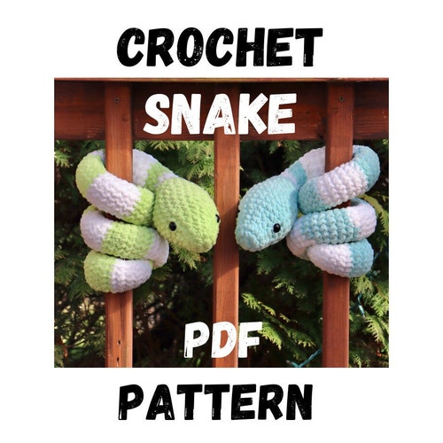 Snake Crochet Pattern for Beginners Easy Crochet Pattern Etsy