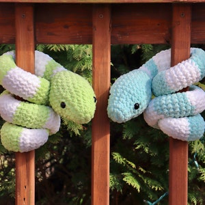 Crochet Snake Plushie, Long Snake Stuffed Animal, 4ft Snake Plush, Fake snake toy