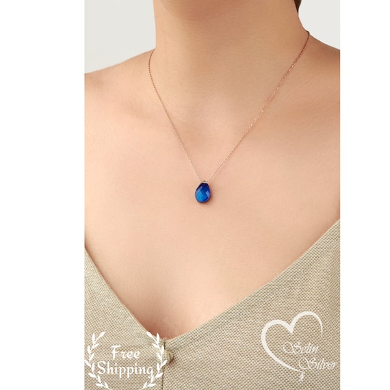 Mood Necklaces Peach Heart Love Pendant Necklace Temperature Control Color Change  Necklace Stainless Steel Chain Jewellery