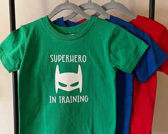 Superhero in Training T-Shirt, Superhero t-shirt, Toddler Superhero T-shirt, Superhero Birthday shirt, Kids Superhero shirt
