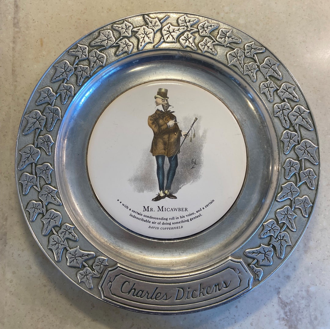 Wilton Armetale Company CHARLES DICKENS Mr. Micawber Display Plate 11