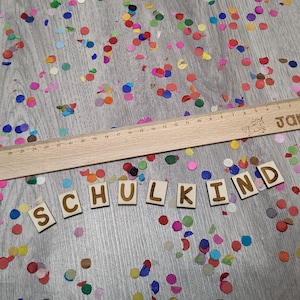 LEFT-HANDED | Personalized ruler 30 cm | Wooden ruler | School enrollment | Desired name | Motif | Gift for children | Birthday present