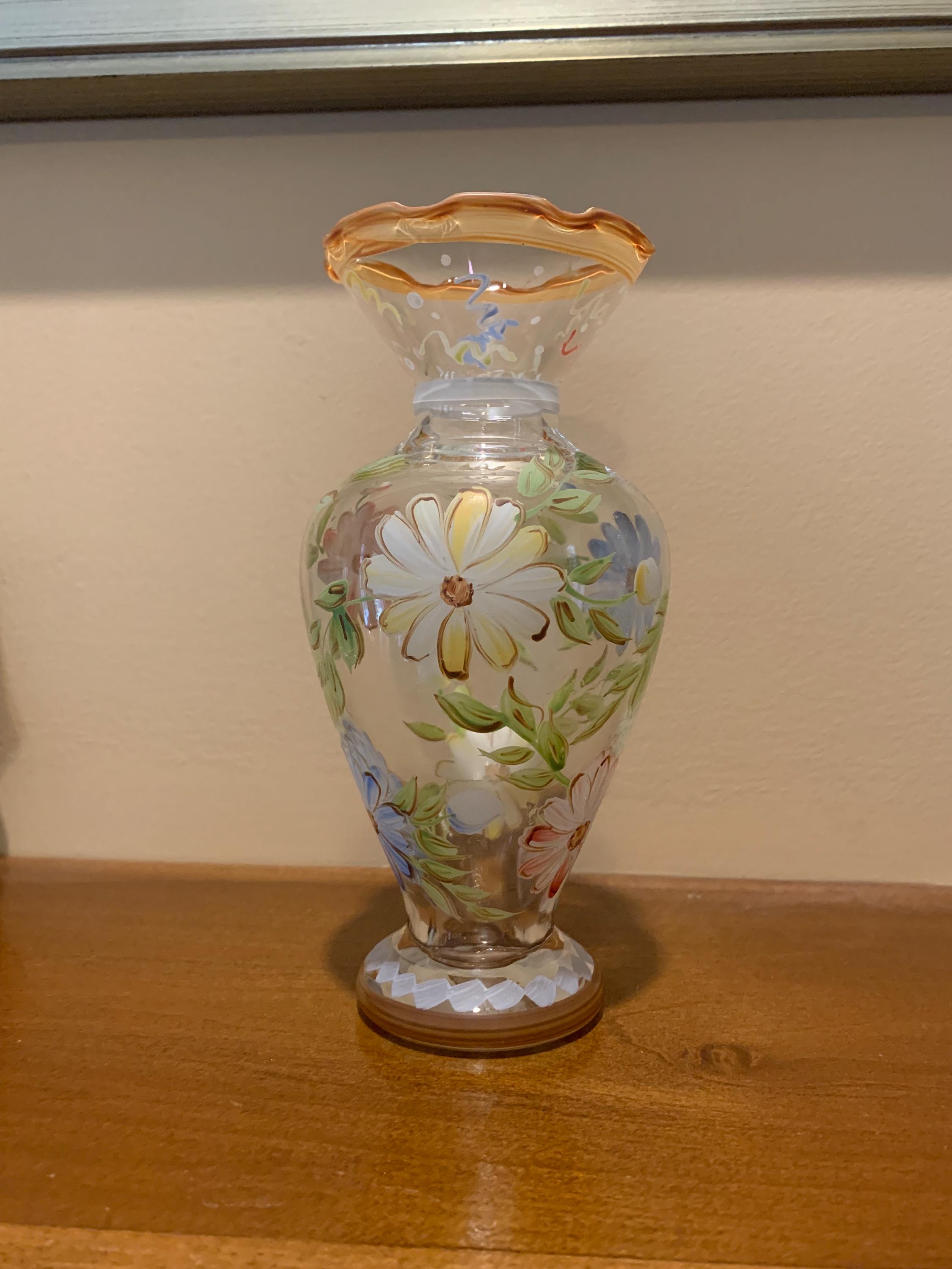 Tracy Porter Hand Painted Bud Vase