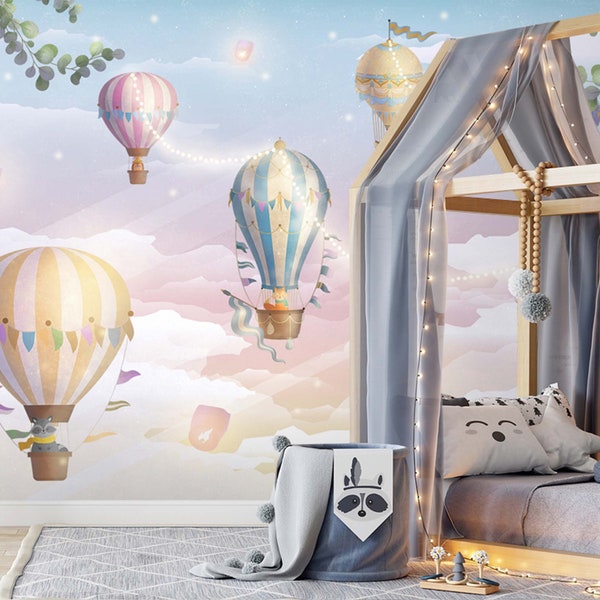 Hot Air Balloon Wallpaper - Etsy