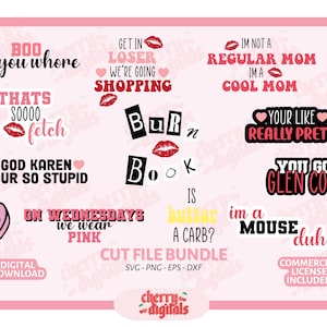 Burn Book Mean Girls Customized Bachelorette Party PNG Digital File  Printable Download DIY Regina George