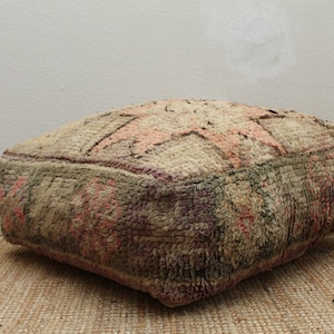 Moroccan Berber pouf meditation cushion cat bed floor cushion living pillow meditation cushion