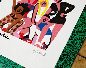 SPICE GIRLS illustrated poster (30 x 40 cm)