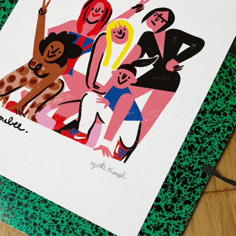 SPICE GIRLS illustrated poster 30 x 40 cm image 1