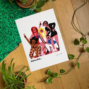SPICE GIRLS illustrated poster 30 x 40 cm image 2
