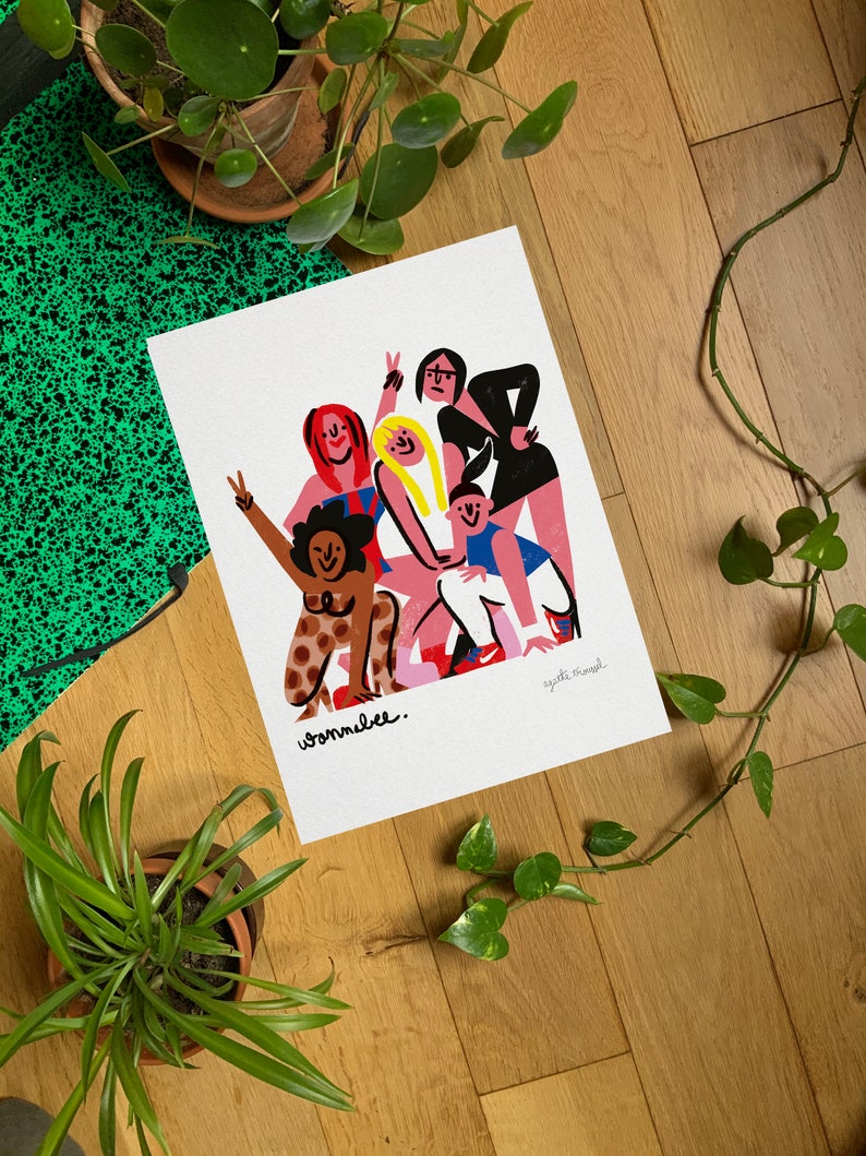 SPICE GIRLS illustrated poster 30 x 40 cm image 2