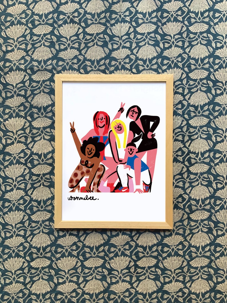 SPICE GIRLS illustrated poster 30 x 40 cm image 4