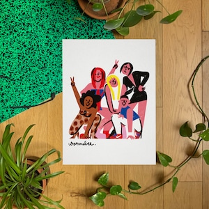 SPICE GIRLS illustrated poster 30 x 40 cm image 3