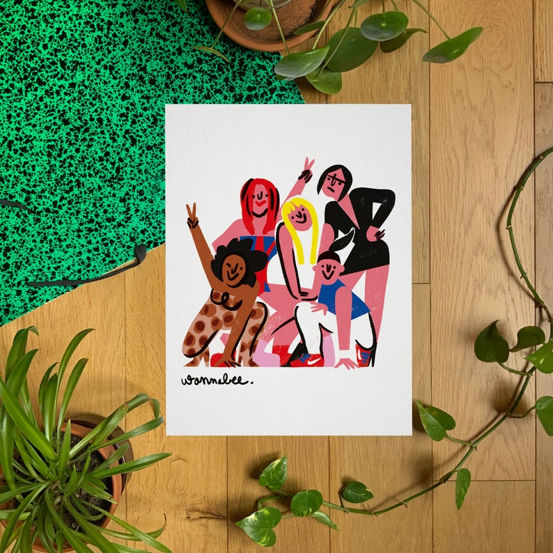 SPICE GIRLS illustrated poster 30 x 40 cm image 3