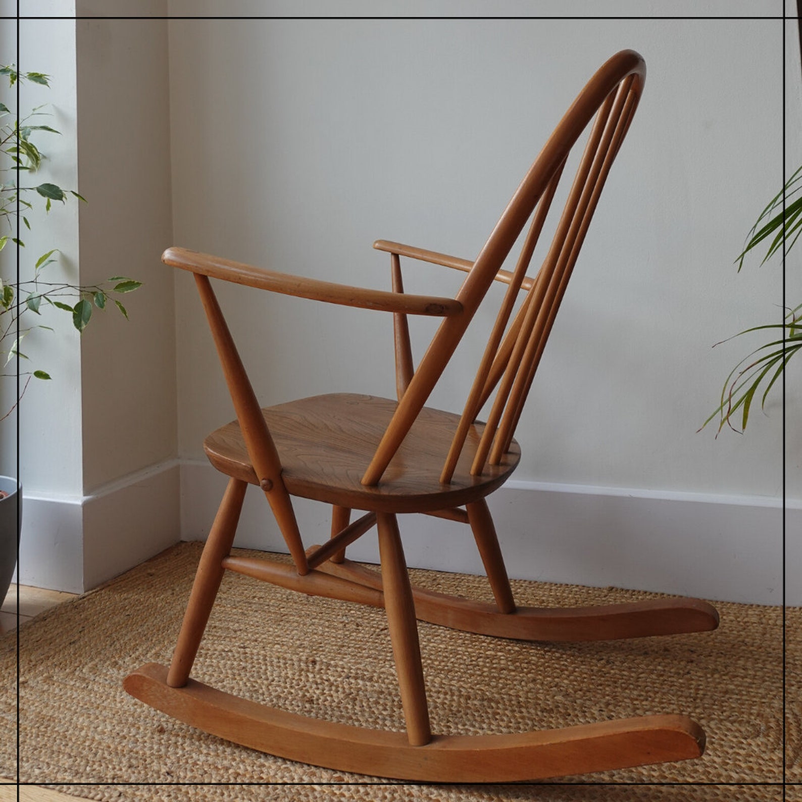 Vintage Ercol Quaker Rocking Chair Model 428 Lucian Ercolani Etsy