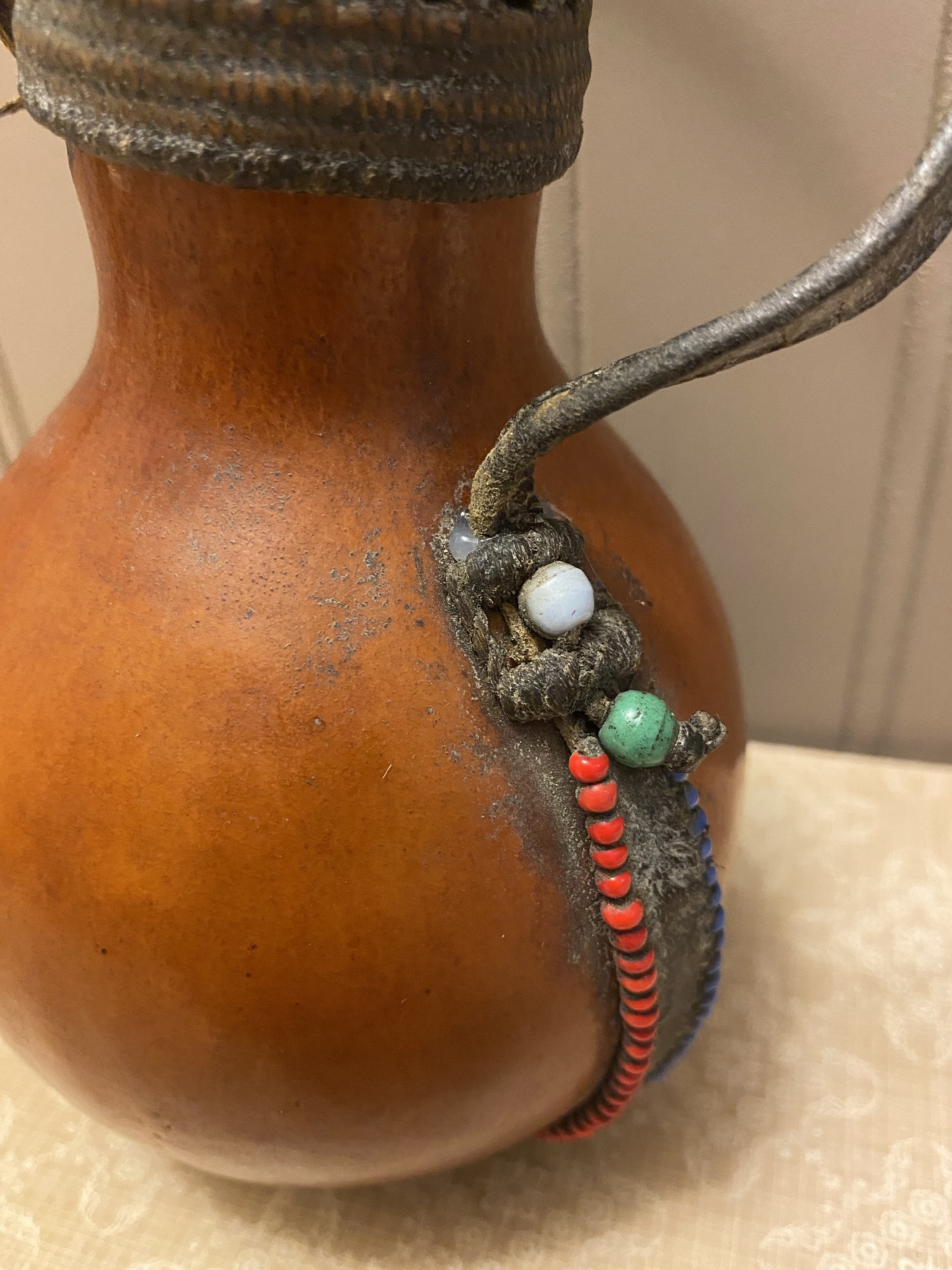Vintage African Gourd Canteen Etsy