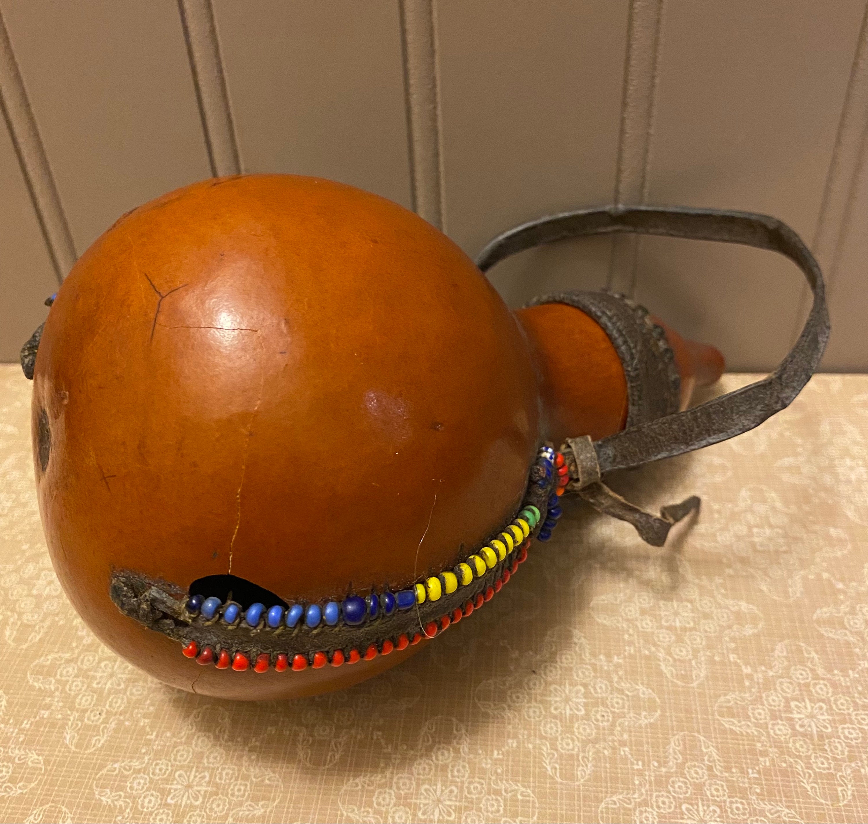 Vintage African Gourd Canteen - Etsy