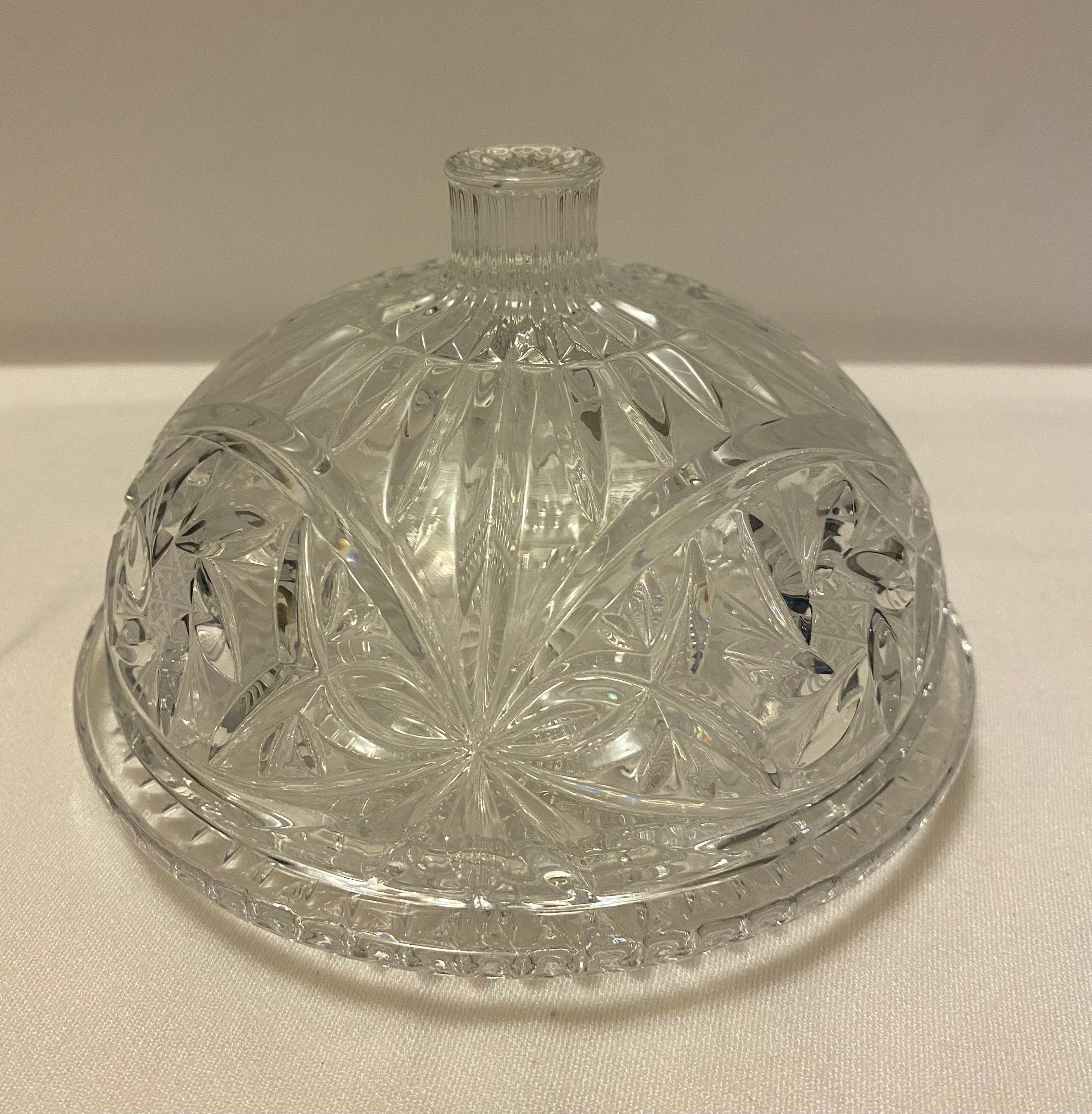 Crystal Butter Dish Etsy