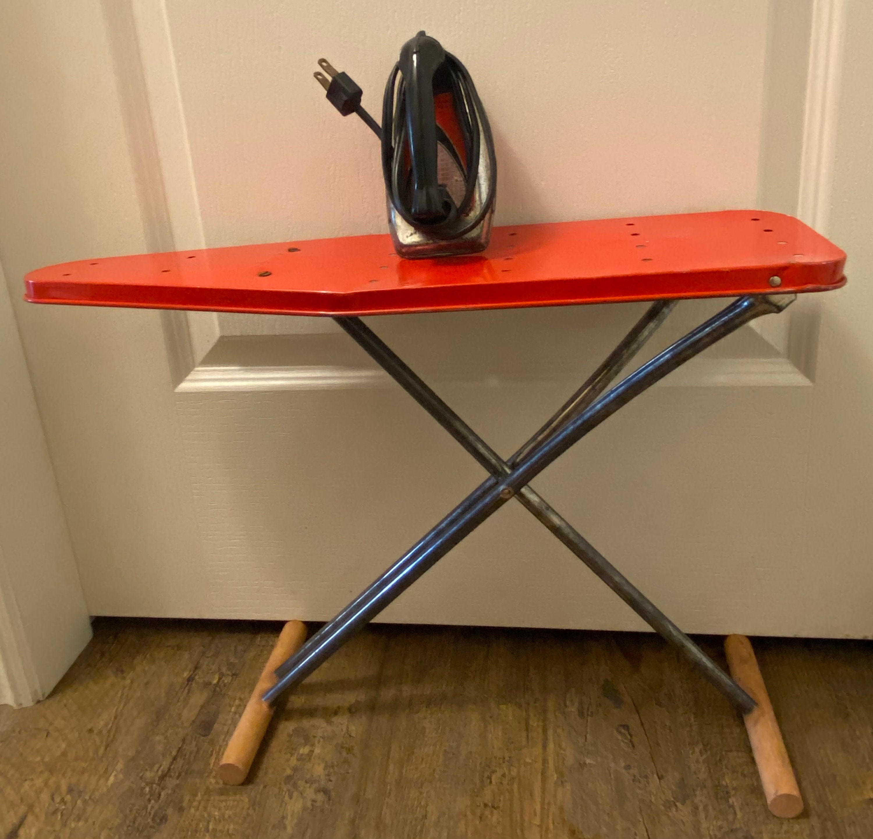 Vintage Childrens Ironing Board and Iron Etsy