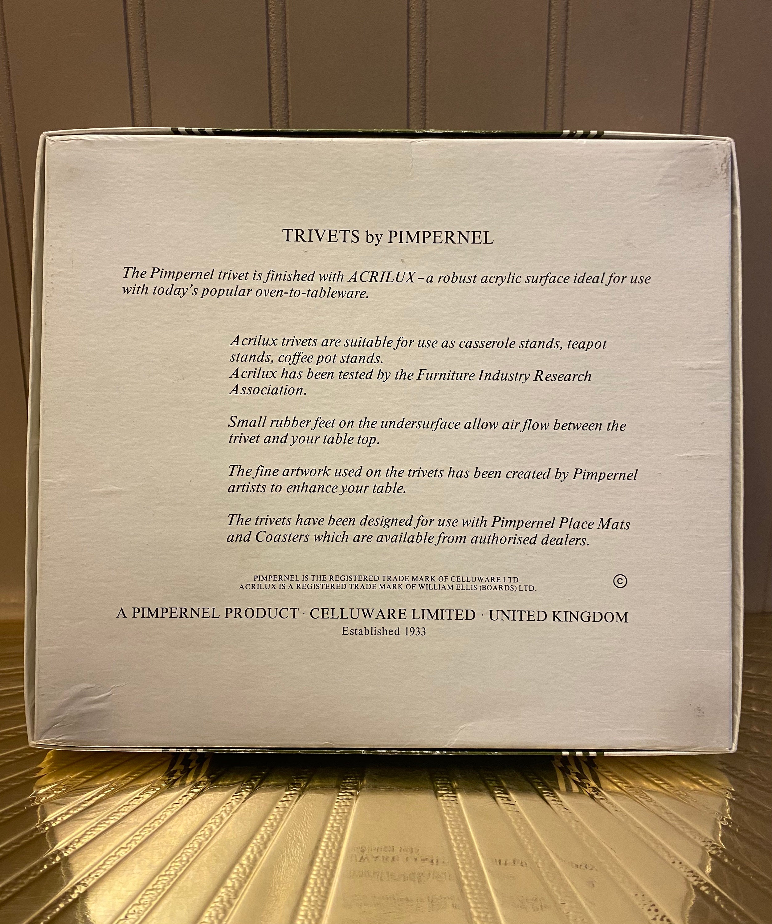 Set of Two Pimpernel English Fox Hunting Trivets in Original Box Etsy