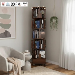 Estantería Modular de Pared Archivos CNC | Unidad de Estantes de Madera Moderna | Estantes DIY (Archivo Digital)