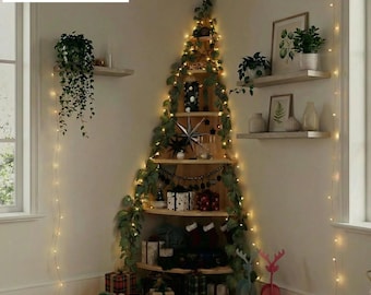 Estante Árbol de Navidad de Madera CNC | Decoración Hogar DIY | Adorno Corte Láser (Archivo Digital)