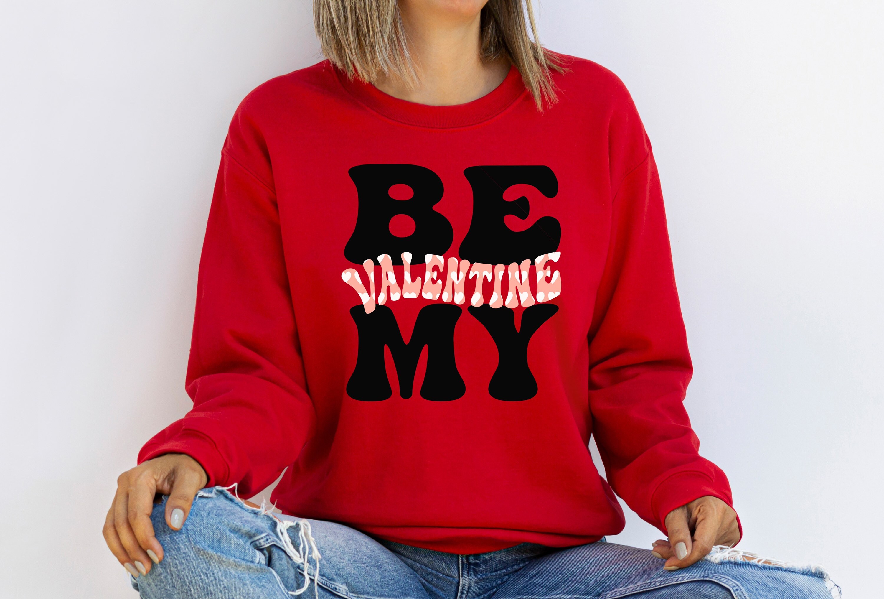 Be Mine sudadera cómoda, camisa del día de San Valentín, camiseta de ...
