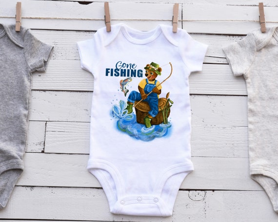 Gone Fishing Shirt for Kids, Bear Tshirt for Toddler, Fishing Baby Shower  Gift for Baby Boy, Birthday Gift for Nephew, Easter Basket Stuffer - Etsy  Canada