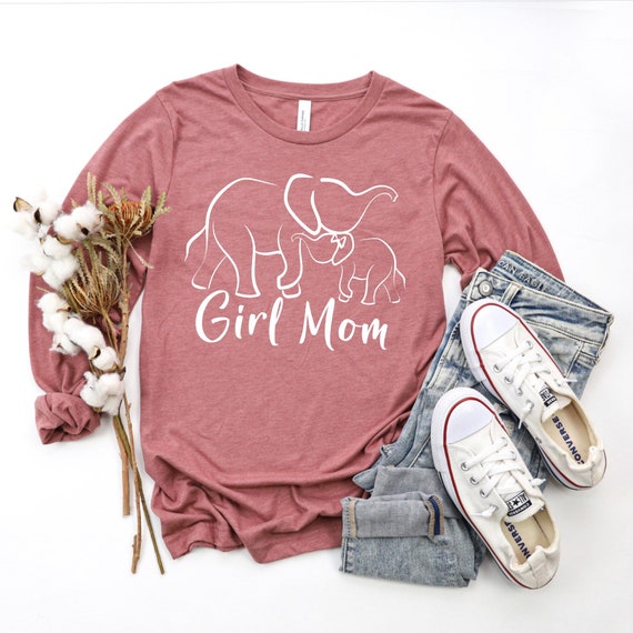 Girl Mom Shirt Women Long Sleeve Boho 