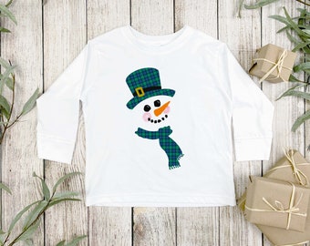Camisa de muñeco de nieve para niños, sudadera de muñeco de nieve para el invierno, camisa de muñeco de nieve familiar a juego, camisa de Navidad para mujeres de moda, camiseta de invierno regalo para niños