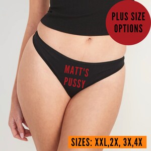 Sexy Naughty Panties Thong - F**k Me - Pick your size and color print F Me  Adult 